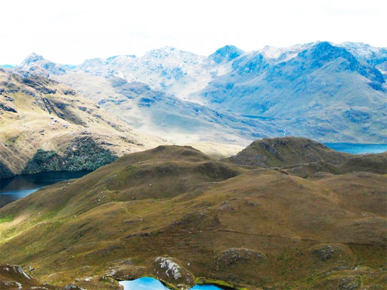 Ponto turístico do Equador, Las Cajas apresenta uma temperatura média anual de 13,2°.