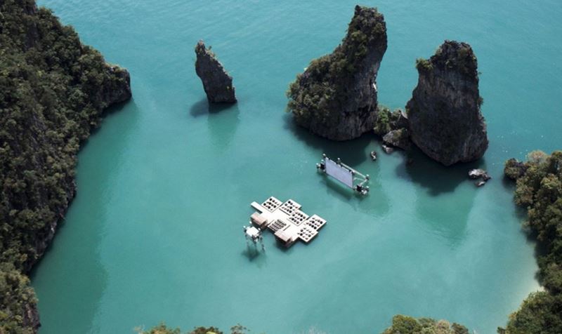Conheça o cinema flutuante da Tailândia 