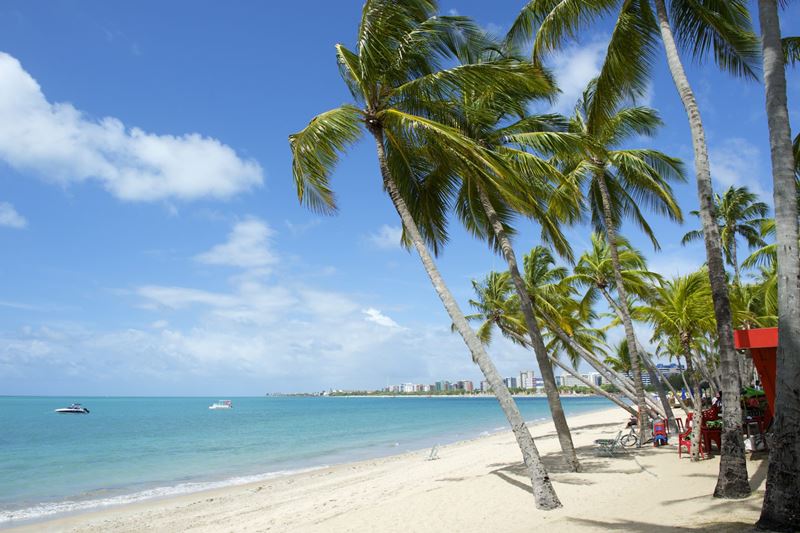 Praias no litoral do Alagoas