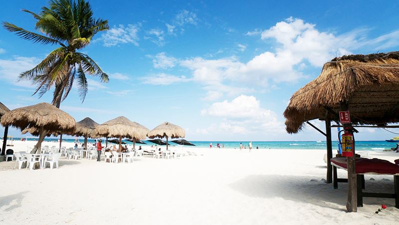 Playa del Carmen no incrível Caribe Mexicano