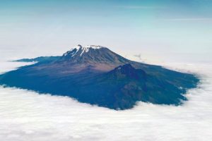 Monte Kilimanjaro, visão aérea do Quênia