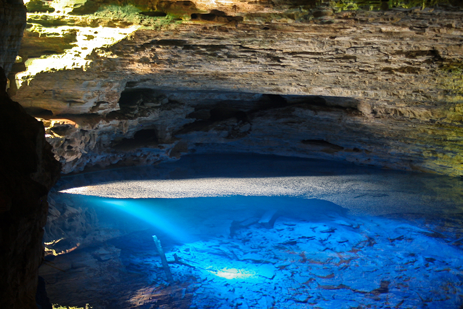 Poço Azul, na Chapada Diamantina