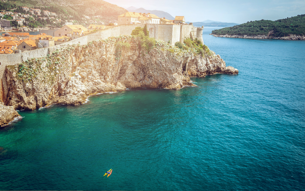Bicicleta na costa Dalmácia na Croácia