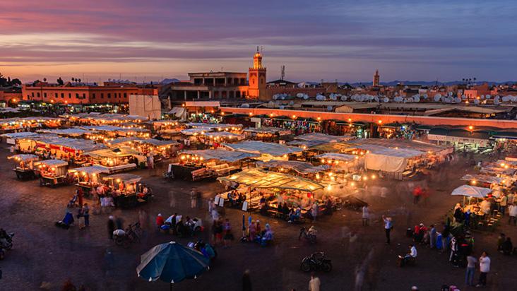 Viagem de férias no Marrocos