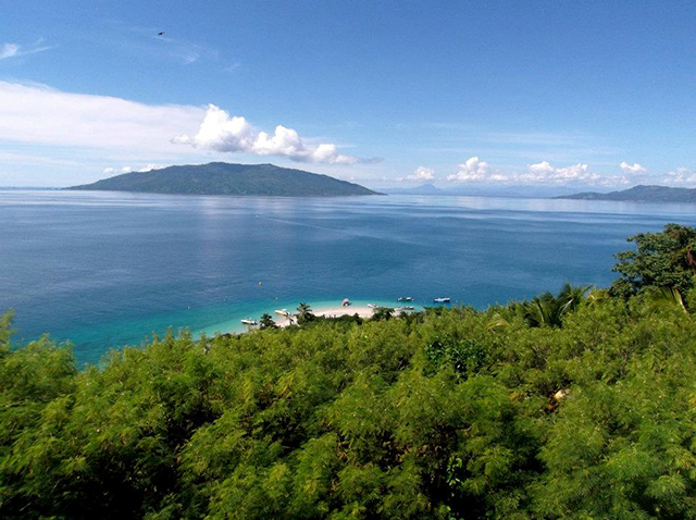 Praia na ilha de Madagascar