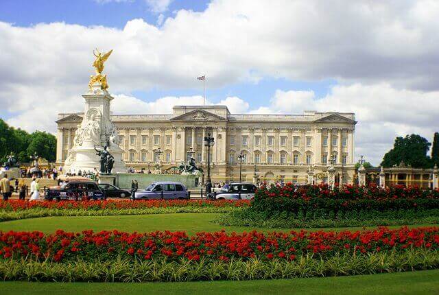 fachada do Palácio de Buckingham