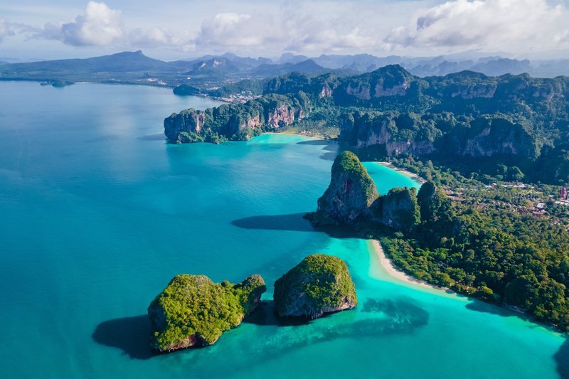 Railay Beach, na Tailândia