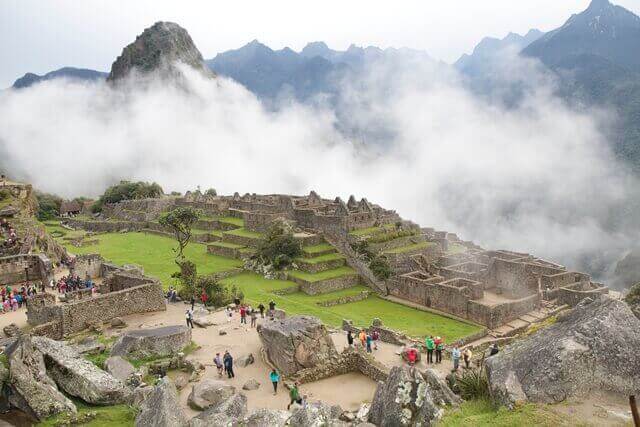 Trekking em Machu Picchu, vista do alto