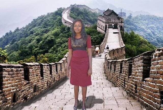 montagem de Seve Gat na muralha da China