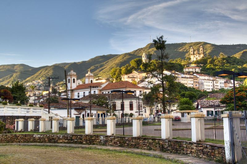 A famosa Estrada Real, em Ouro Preto, Minas Gerais