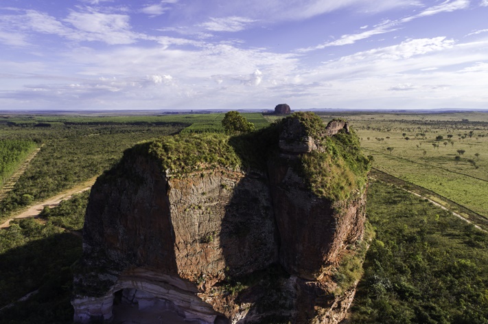 Vista aérea Pedra Furada Jalapão, Tocantins