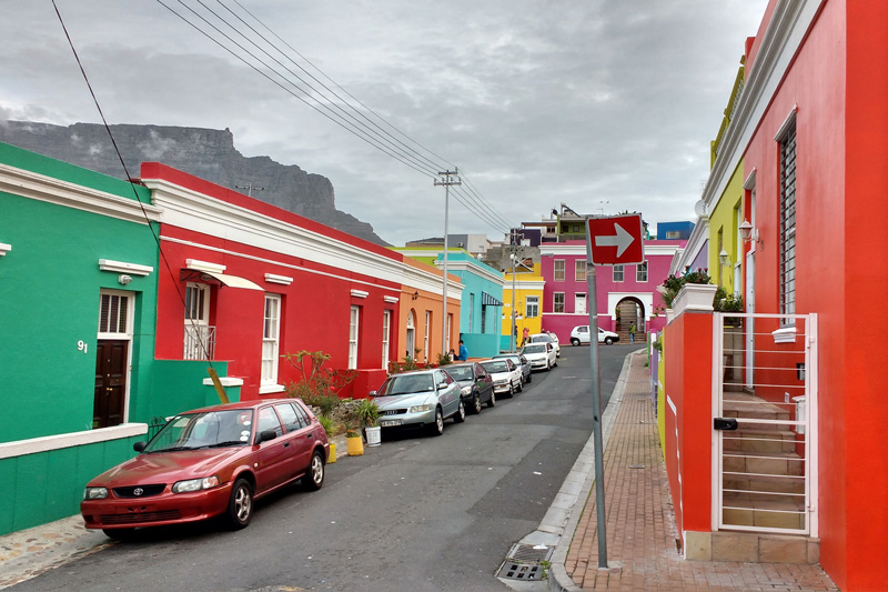 Bairro Bo-Kaap na África do Sul