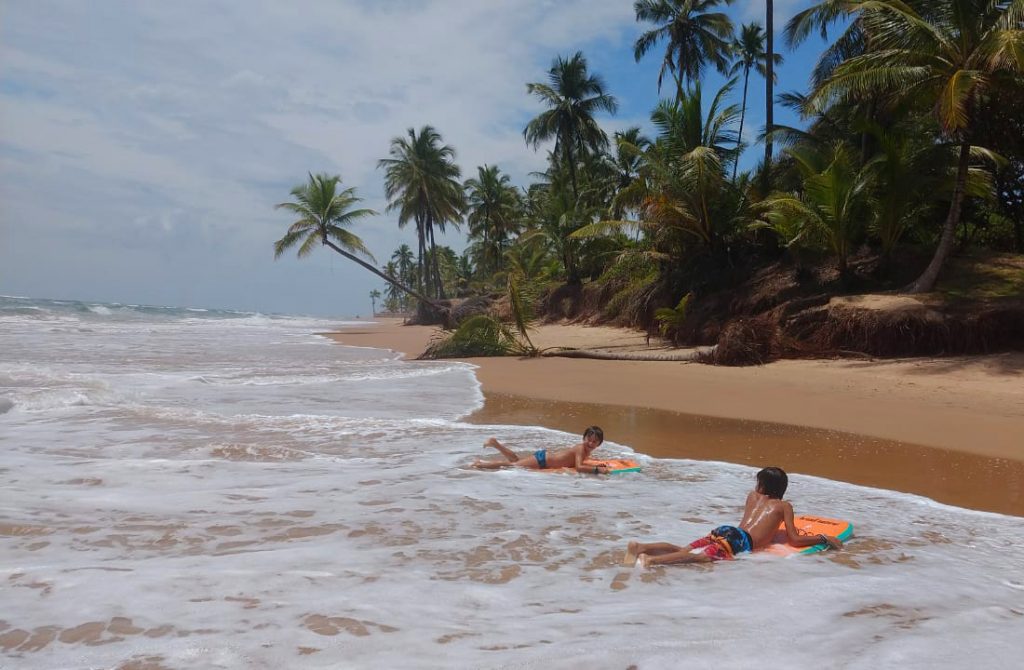 Viagem de férias com crianças para a Península de Maraú