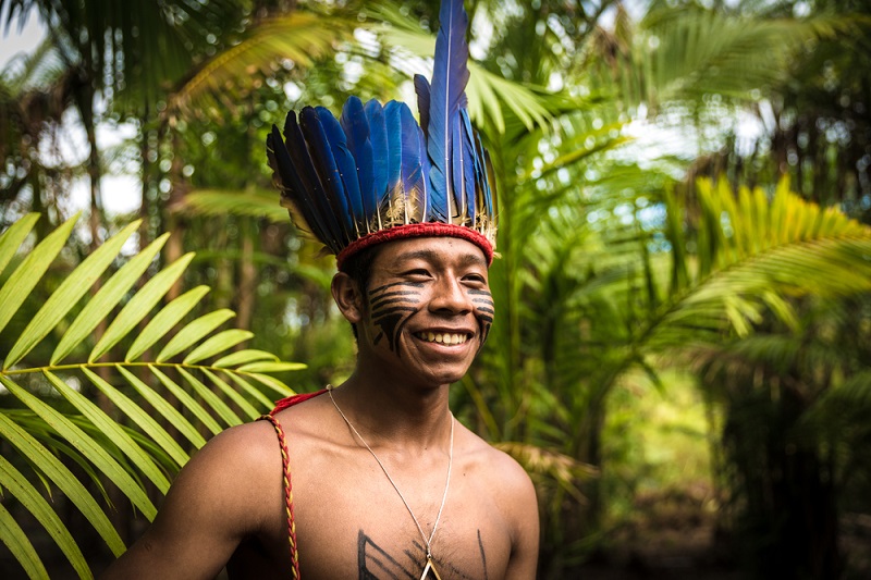 Indígena Tupi Guarani da Amazônia