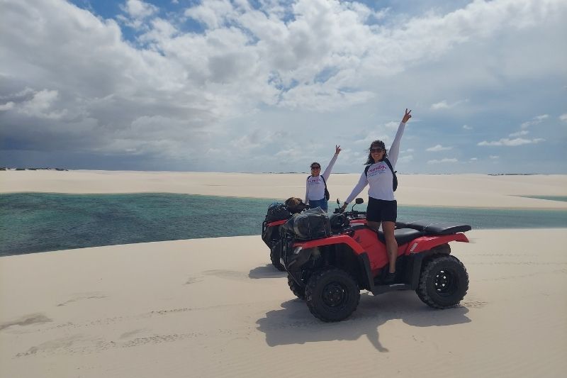 Travessia de quadriciclo até Santo Amaro