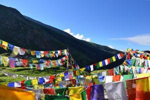 Bandeirinhas no Butão