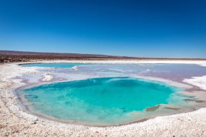 Lagunas Escondidas de Baltinache no Deserto do Atacama