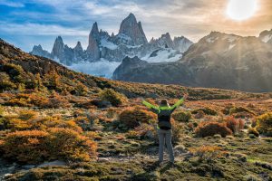 Linda paisagem no Trekking Los Glaciares