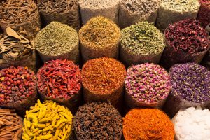 Especiarias - Mercado no Marrocos
