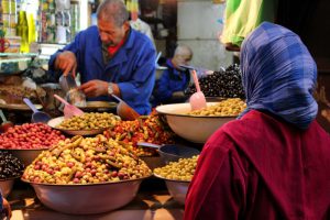 Mercado no Marrocos