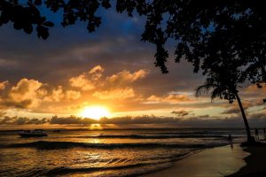 Por do sol na Península de Maraú