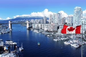 Vancouver no Canada, um dos lugares onde mais neva