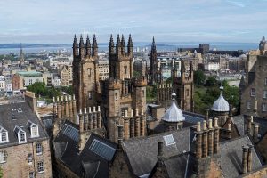 Castelo em Edimburgo, Escócia