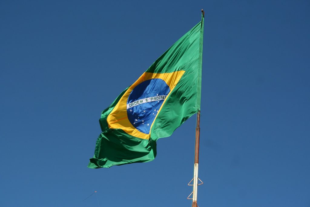 Uma imagem da Bandeira do Brasil