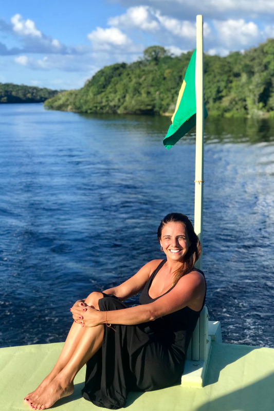 Eliane Leite, diretora da Adventure Club, na Amazônia