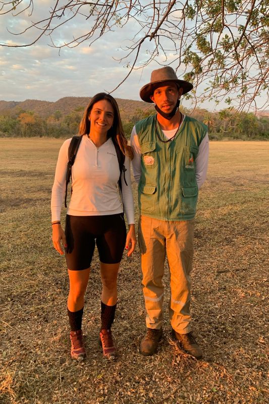 Eliane Leite, diretora da Adventure Club, na Serra do Amolar