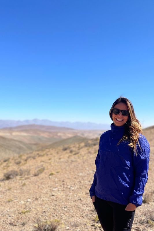 Eliane Leite, diretora da Adventure Club, na Rota 40, Argentina