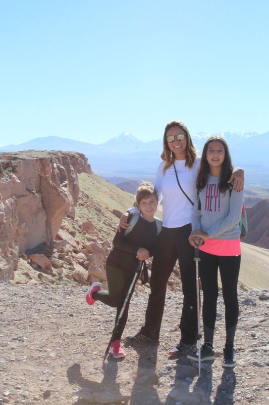 Eliane Leite, diretora da Adventure Club, no Deserto do Atacama