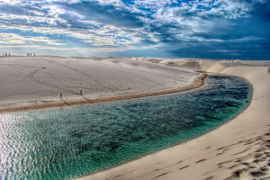 Linda paisagem dos Lençois Maranhenses