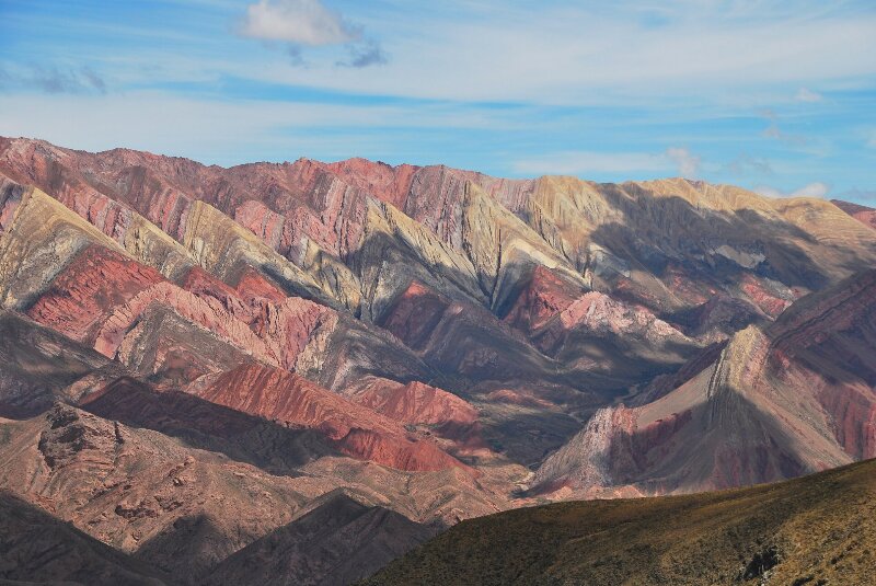 Montanhas coloridas em Jujuy, na Argentina