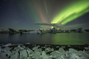 Islandia aurora boreal e lago - galeria