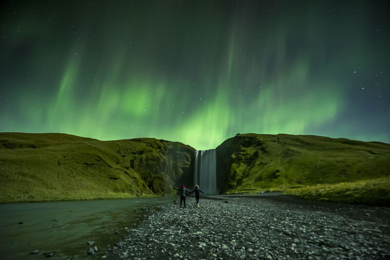 Aurora Boreal na Islândia