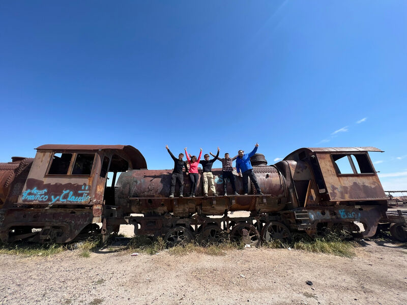 Cemitério de trens no Salar de Uyuni, Bolívia
