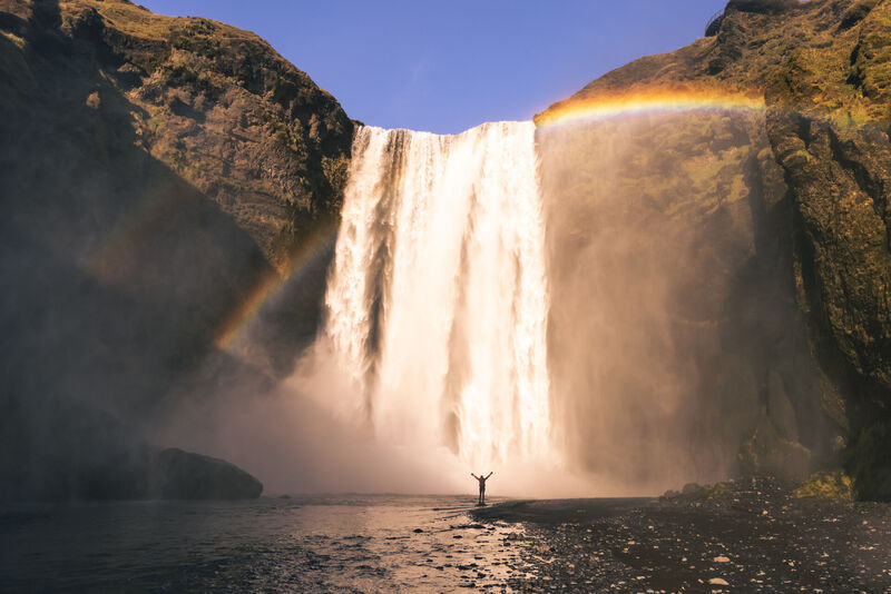 Cachoeira na Islândia