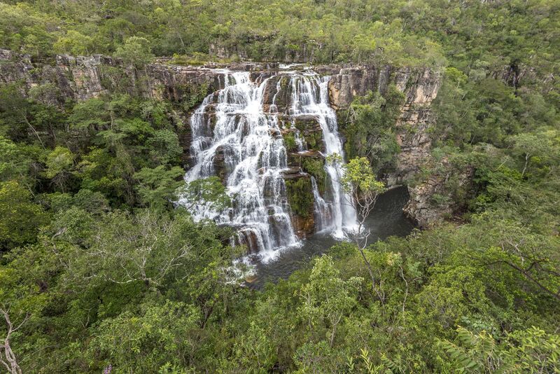 Cachoeira na Chapada dos Veadeiros, Goiás