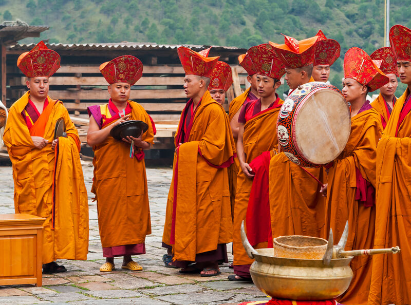 Monges no Butão