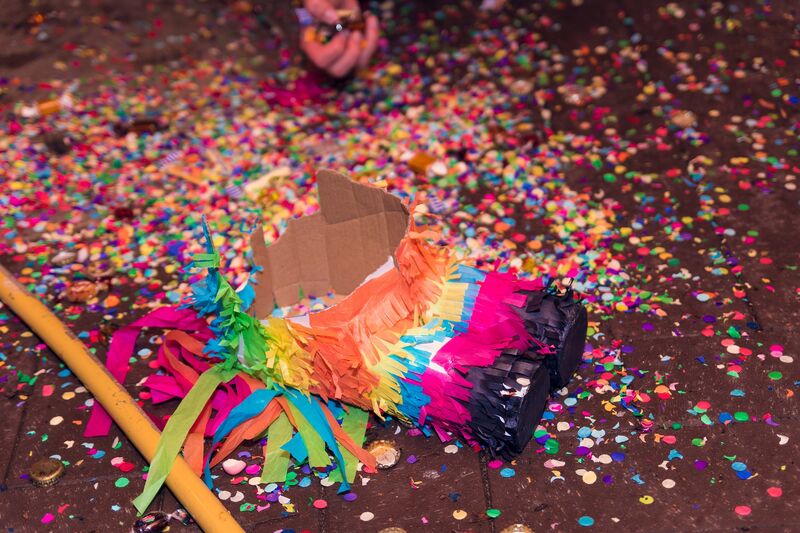 Piñata, elemento comum nas festas de aniversário mexicanas