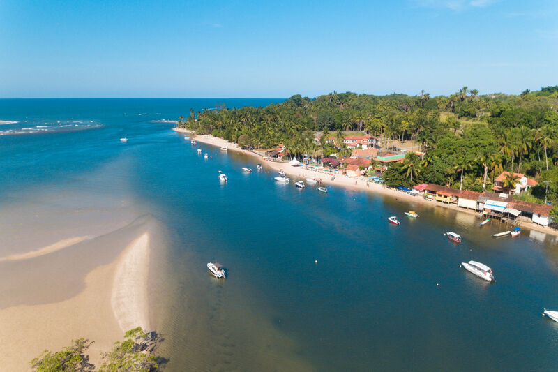 Ilha de Boipeba vista de cima