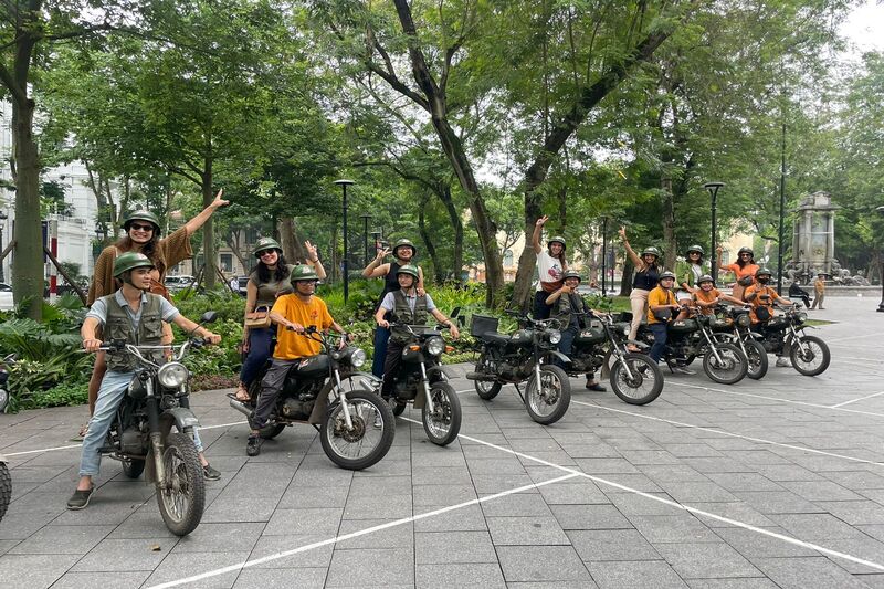 Passeio de moto no Vietnã