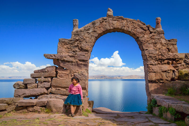Lago Titicaca do lado boliviano