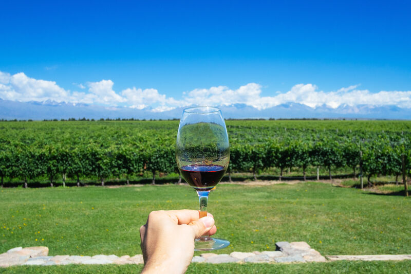 Região vinícola de Mendoza, na Argentina