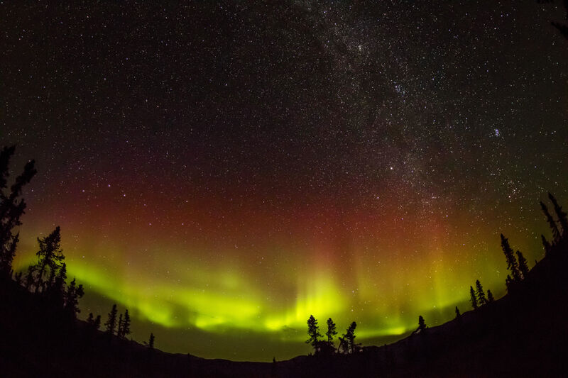Aurora Boreal em Fairbanks, Alasca