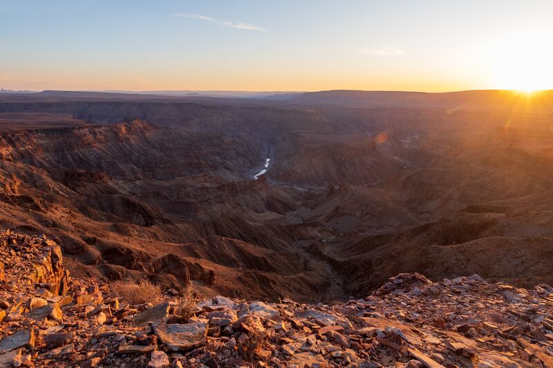 Cânion Fish River, na Namíbia