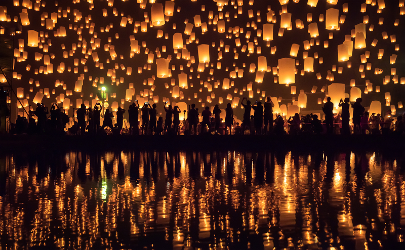 Festival das Lanternas na Tailândia