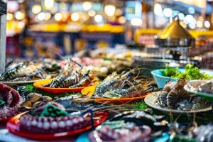 Street,Food,Sold,At,Ao,Nang,Landmark,Night,Market,,Thailand.