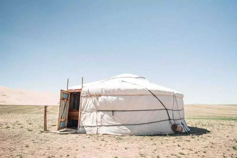 “Ger” ou “Yurt” - casas onde vivem os nômades ou seminômades da Mongólia